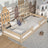 Oak low bed N01 oak bleached