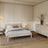 Tweepersoonsbed gewit eiken – eikenhouten hoofdeinde, close-up van houtskwaliteit