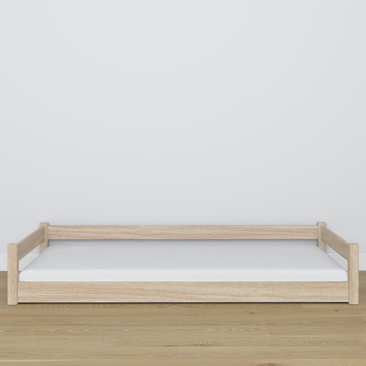 Oak low bed N01 oak bleached