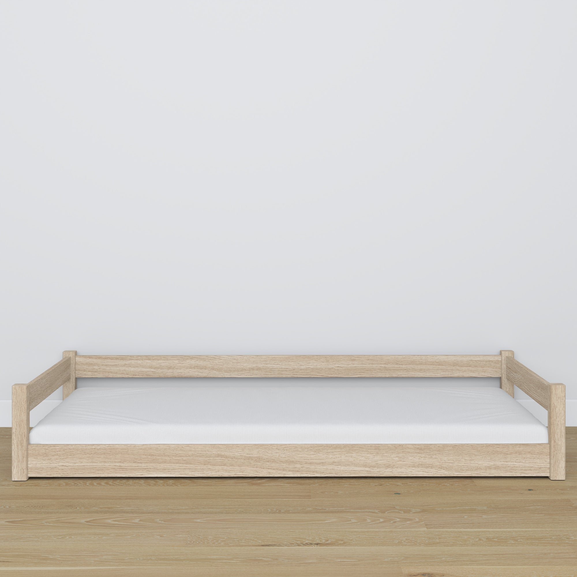 Oak low bed N01 oak bleached