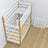 Stapelbed wit-eiken – houten hoek, close-up van afwerkingskwaliteit