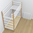 Stapelbed wit-eiken – houten timmerverbindingen, close-up, Nizio Home