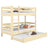 Stapelbed met matraslade houten transparant grenen – scandi kinderkamer