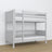 Stapelbed houten grijs – close-up van verbindingen en houtdetails
