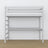 Hoogslaper houten grijs met bureau – lattenbodem en latten, Nizio