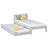 Lit avec tiroir pour matelas en bois gris – chambre d'enfant, scandinave Nizio