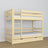 Stapelbed met lade transparant grenen van hout – Scandinavisch design, Nizio