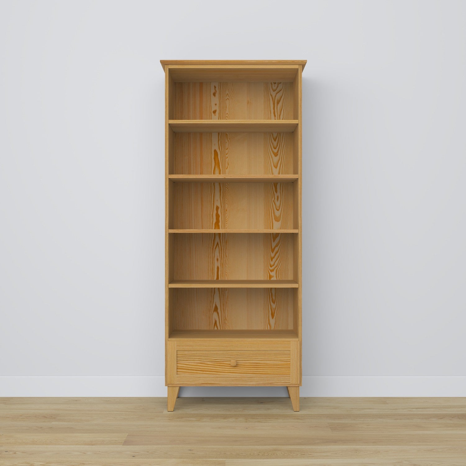 Kast met lade grenen naturel grenen 80 cm – woonkamer en werkkamer, Scandinavische stijl