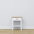 Nachtkastje met lade N01 houten wit met eiken – slaapkamer, Scandinavische stijl