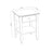 Oak bedside table 1S N01 Scandi oak bleached