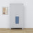 2-door wardrobe with drawer wooden grey – bedroom, Scandinavian style