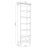 Oak shelf 1S 57 Scandi oak bleached