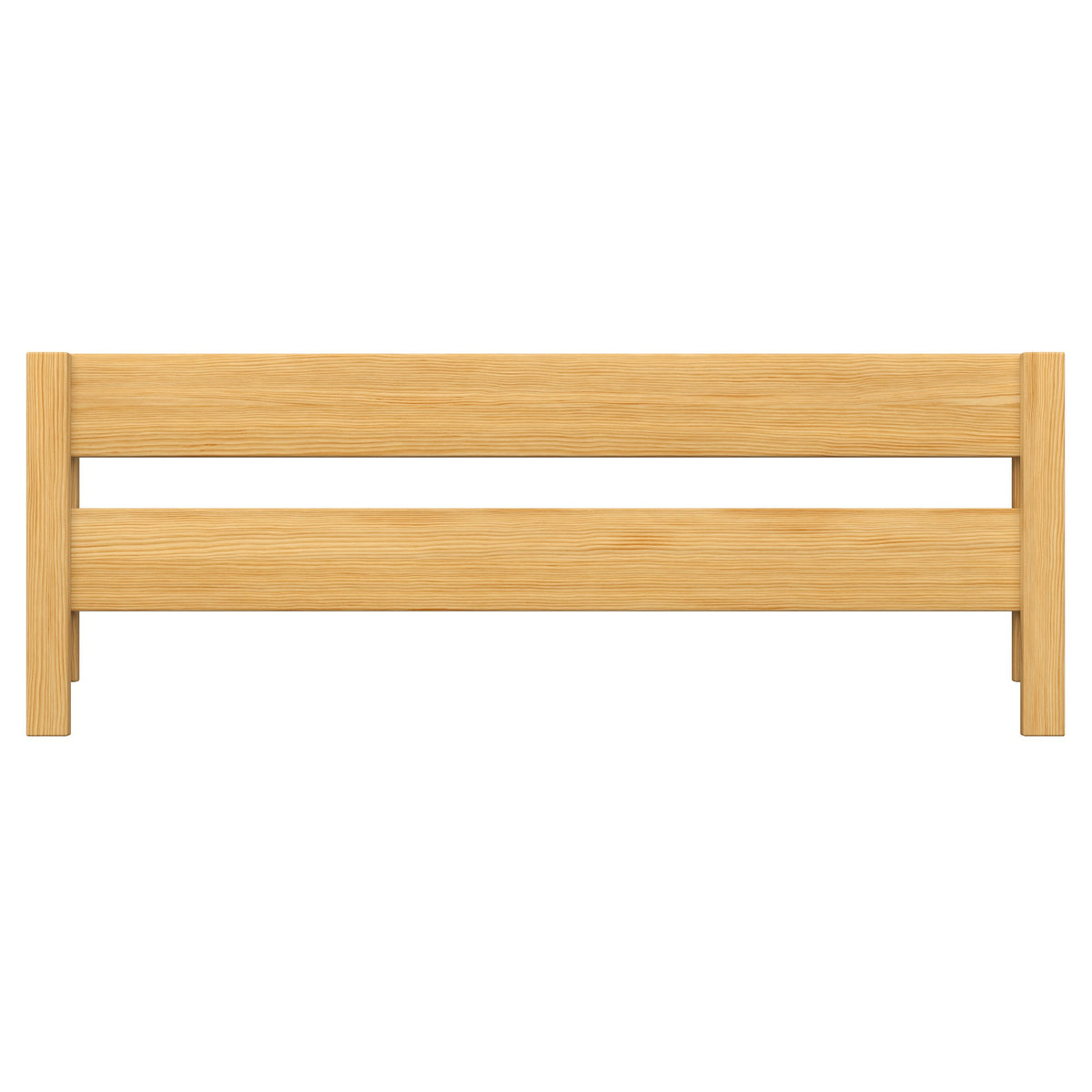 Protection anti-chute lit enfant pin naturel – vue de côté, en bois