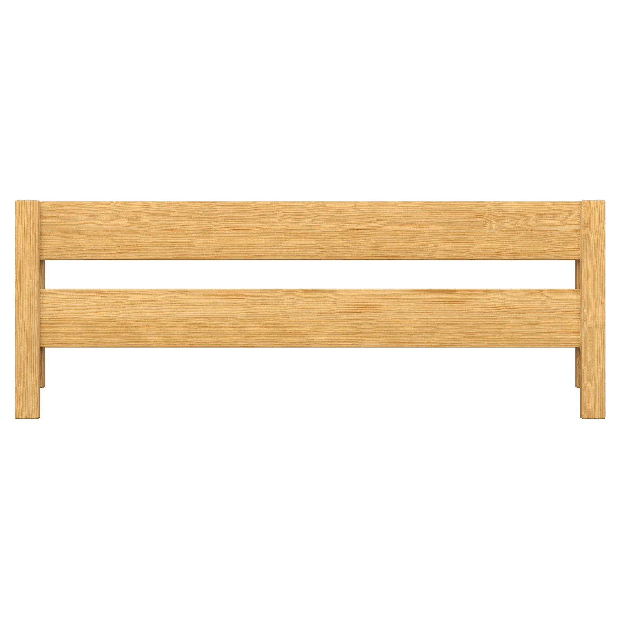 Protection anti-chute lit enfant pin naturel – vue de côté, en bois
