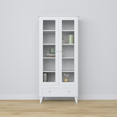 Wooden display cabinet 1S 90 Scandi white