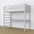 Hoogslaper met bureau grijs van hout – afmetingen, Nizio Home