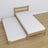 Lit avec tiroir pour matelas chêne naturel en chêne – dimensions, Nizio