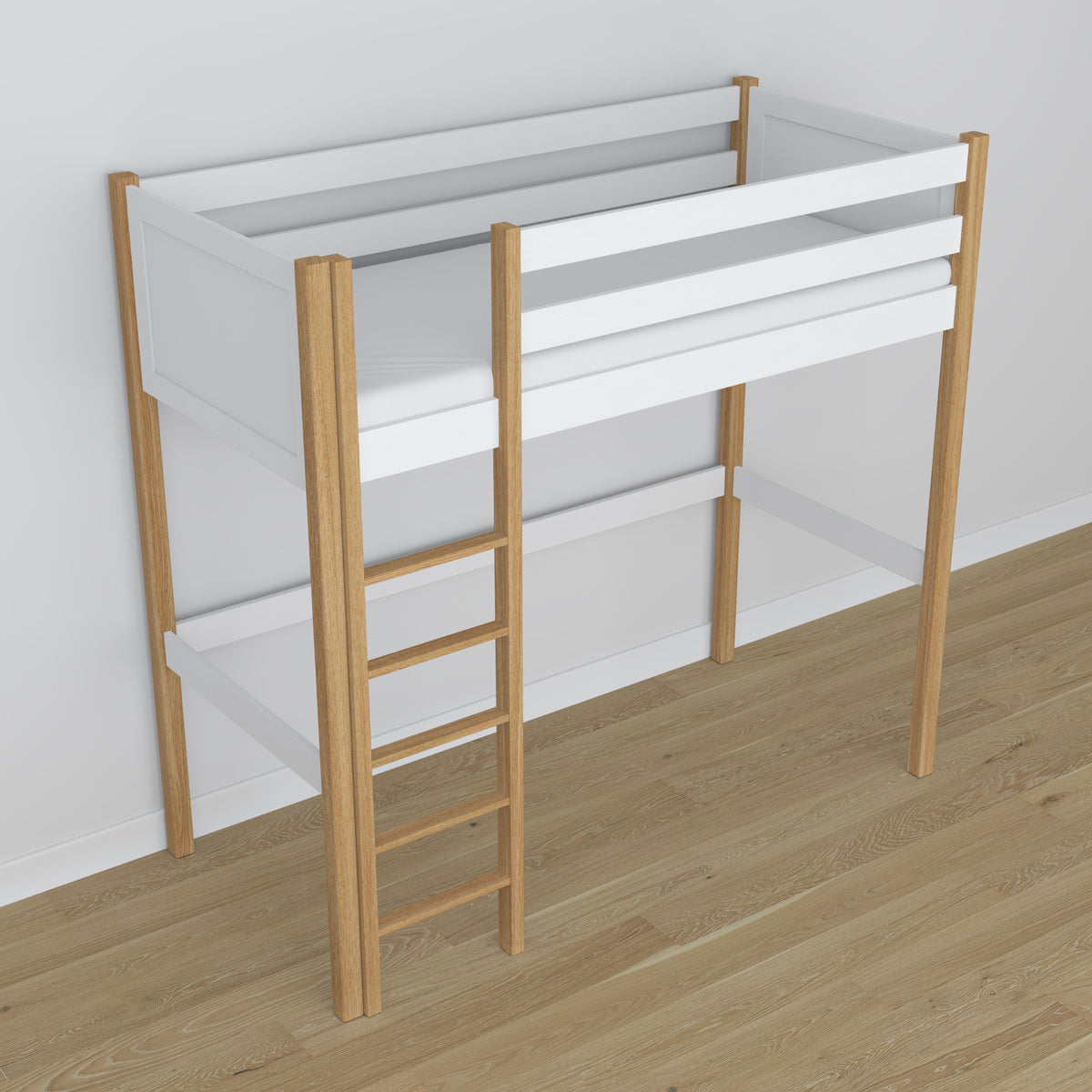 Grenen frame Nizio voor hoogslaper – duurzame basis