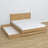Tweepersoonsbed naturel eiken met lade in slaapkamer – Scandinavische inrichting