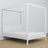 Tweepersoonsbed wit met hemelbed – decoratief frame houten, scandi
