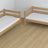 Oak Bunk Bed Natural Oak – Dimensions and Diagram with Mattress Drawer