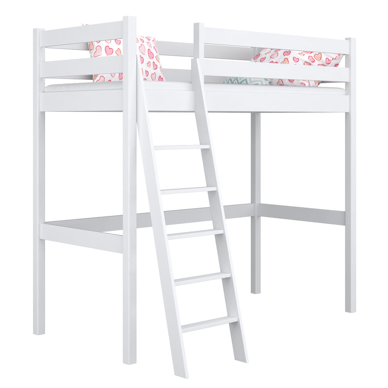Hoogslaperbed N03 houten in kleur op maat RAL/NCS – massief hout, Nizio