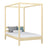 Hemelbed van hout transparant grenen – kinderkamer, Scandinavische stijl Nizio