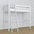 Hoogslaper houten wit – details van verbindingen en ladder, Nizio Home