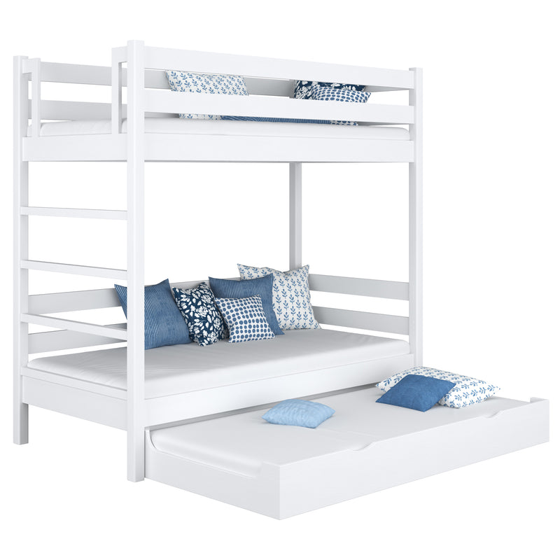 Bunk Bed with Mattress Drawer N03 Wooden in Custom RAL/NCS Color – Solid Wood, Nizio