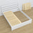 Tweepersoons bed wit van hout – afmetingen en schema, Nizio Home