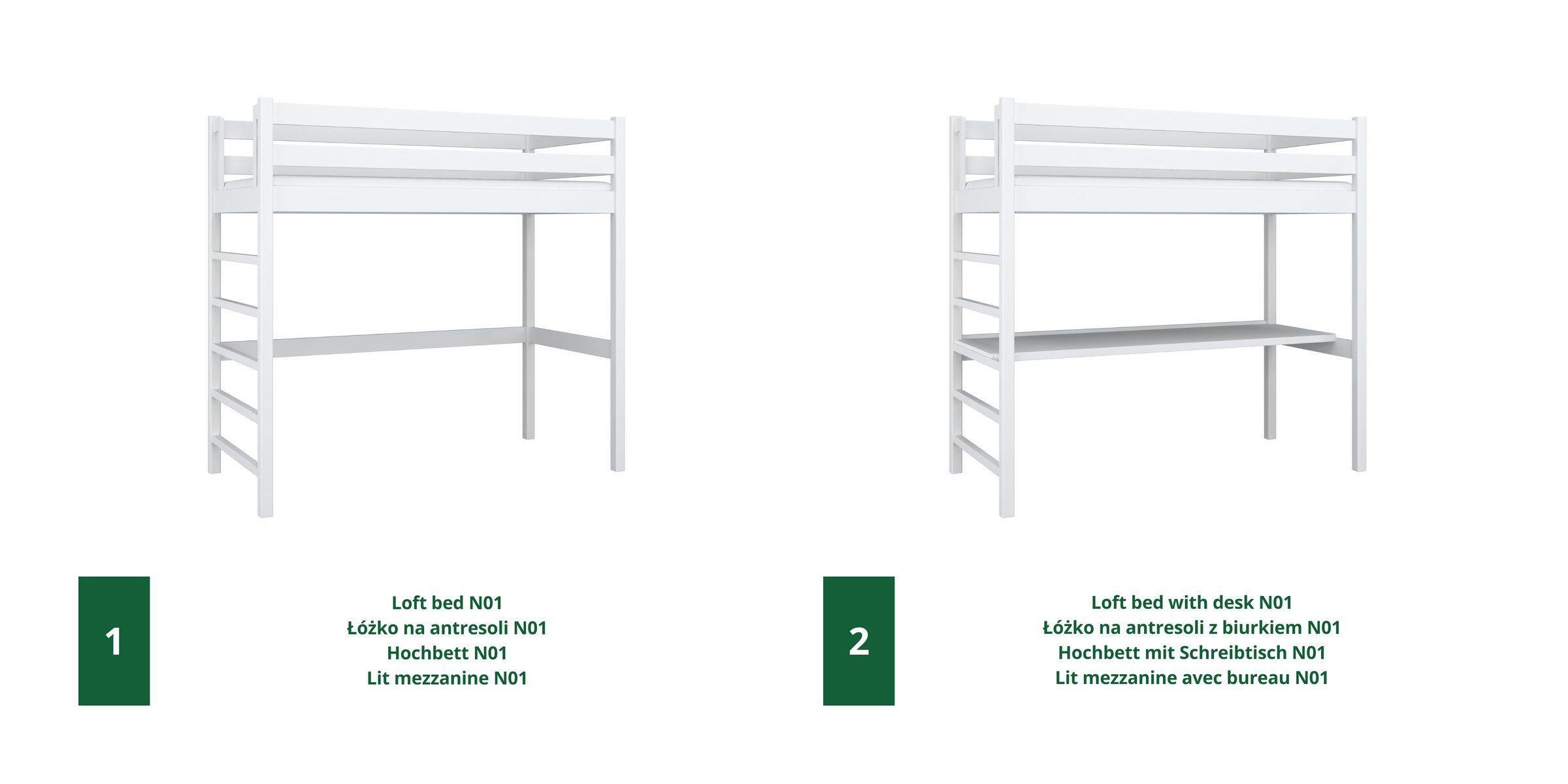 Hoogslaper N01 RAL/NCS – houten, kleur afgestemd op interieur, Nizio Home