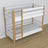 Stapelbed wit-eiken van hout – afmetingen en schema, Nizio