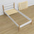 Bed with mattress drawer white-oak made of wood – dimensions, Nizio