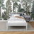 Bed grey in a children’s room – Scandinavian arrangement, wooden