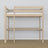 Hoogslaper met bureau eiken gewit eiken – details van verbindingen en ladder