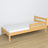 Barrière de protection en bois pin naturel dans le lit enfant – décoration scandinave