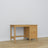 Desk 3S natural pine – pine, compact tabletop, front view, Nizio