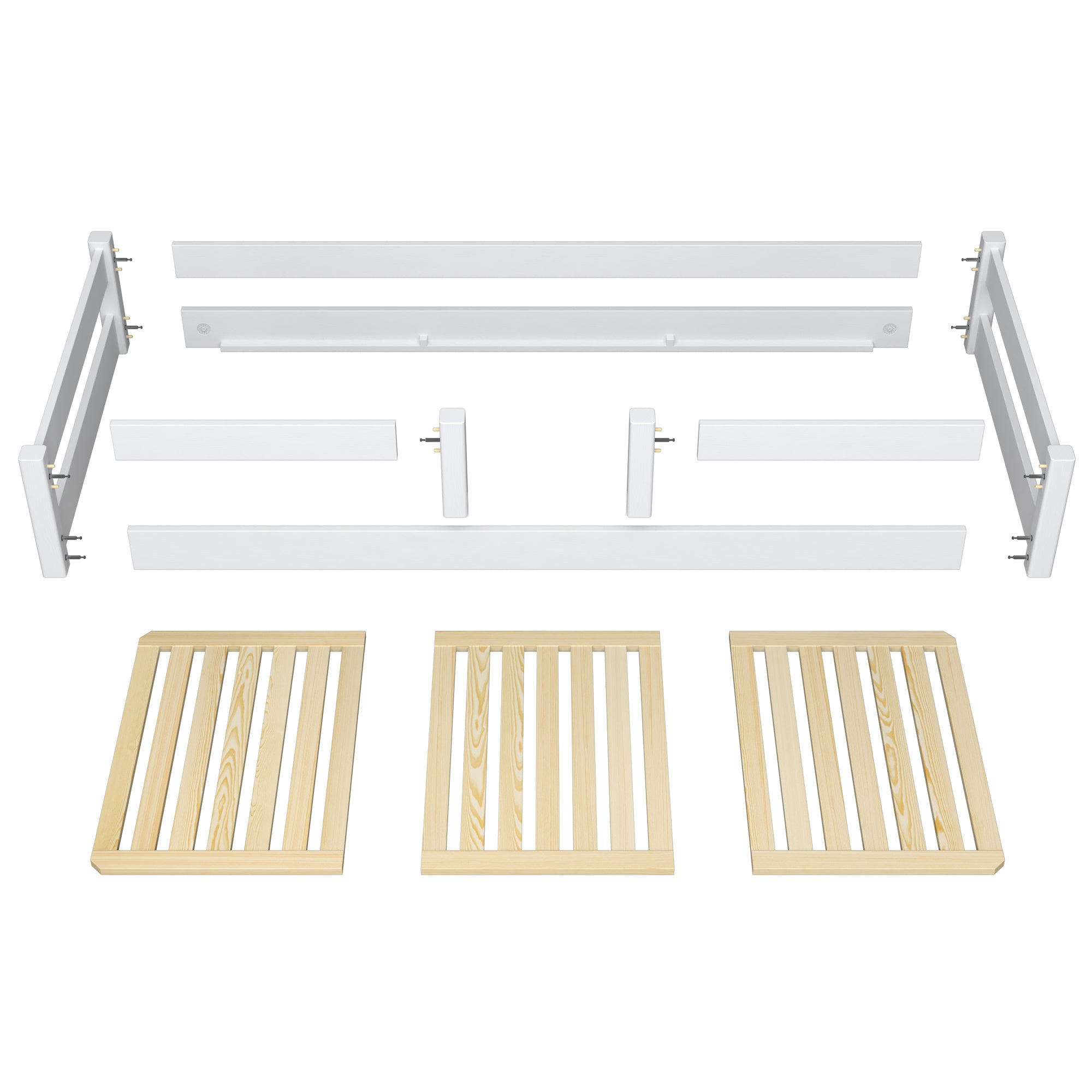 Oak low bed N01 oak natural