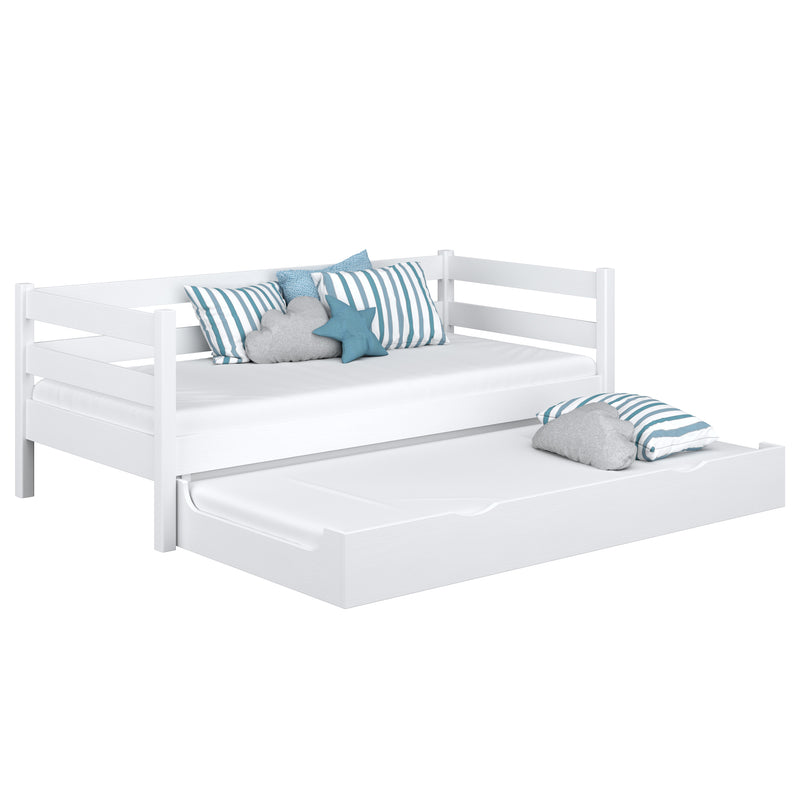 Slaapbank met matraslade N01 houten in kleur op maat RAL/NCS – massief hout, Nizio