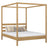 Eiken tweepersoonsbed met hemelbed N01 naturel eiken – algemeen overzicht, massief eikenhout