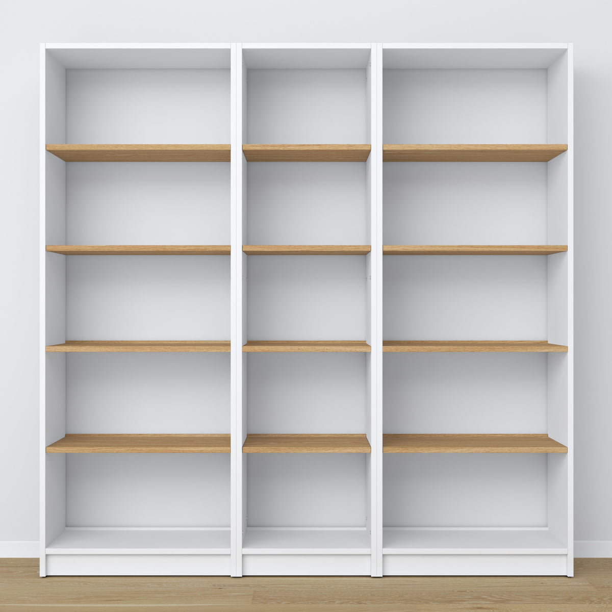 Bookcase white-oak – wooden joints, close-up of workmanship quality
