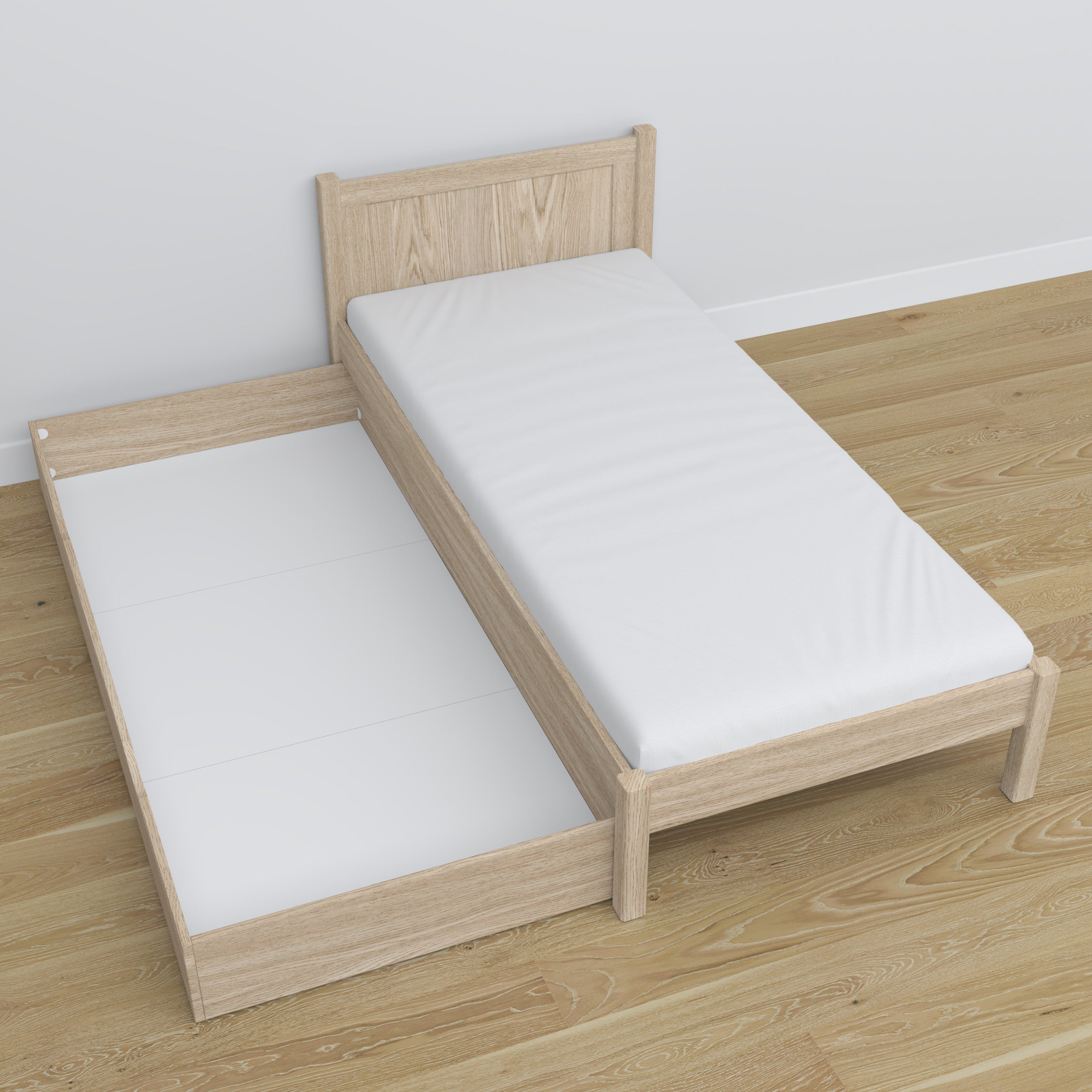 Grenenhouten lattenbodem Nizio voor bed met lade – duurzame basis
