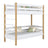 Stapelbed wit-eiken in kinderkamer – scandi inrichting, houten