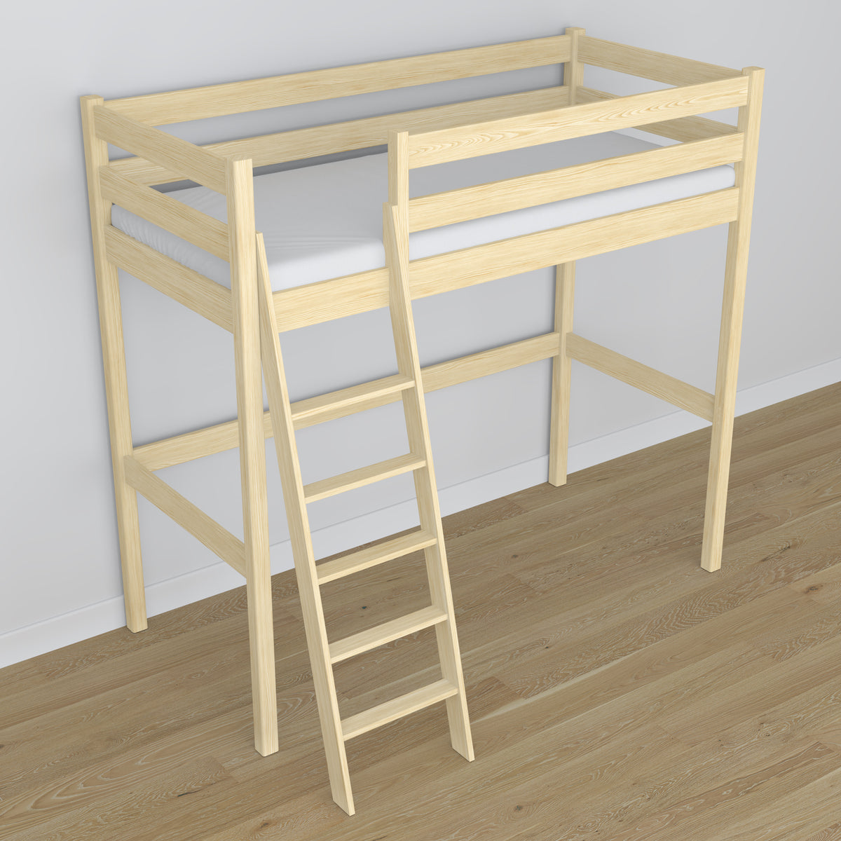 Grenen frame Nizio voor hoogslaper – duurzame basis