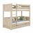 Stapelbed met lade eiken gewit eiken – kinderkamer, massief hout, Scandinavische stijl