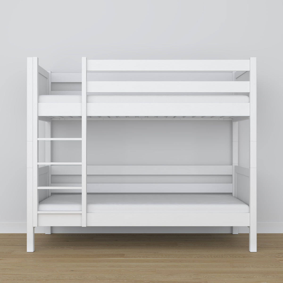 Stapelbed wit van hout – zijaanzicht, Nizio Home