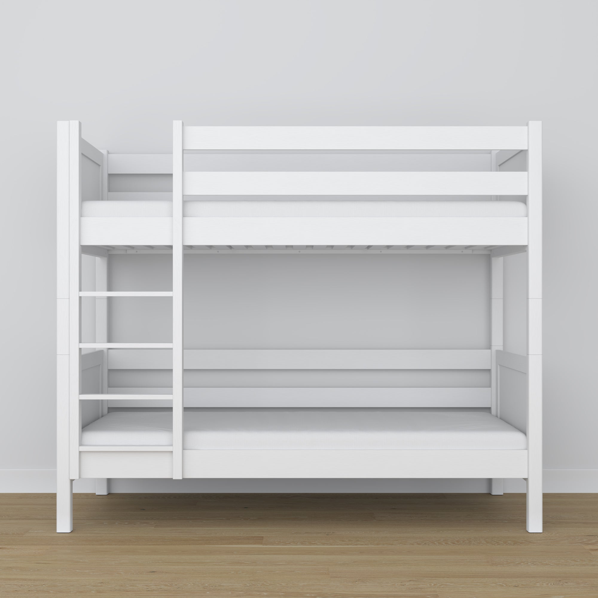Stapelbed wit van hout – zijaanzicht, Nizio Home