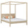 Lit double à baldaquin en chêne chêne blanchi – chambre, style scandinave