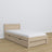 Bed met lade eikenhouten gewit eiken – kinderkamer, scandi inrichting