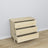 Chest of drawers 3S pine clear pine 105 cm in bedroom – Scandinavian arrangement